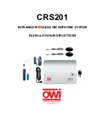 Предварительный просмотр 1 страницы OWI CRS201 Installation Instructions Manual