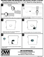 Предварительный просмотр 1 страницы OWI IC6 Instructions For Mounting