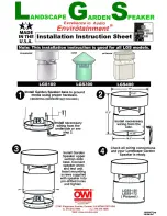 OWI LGS100 Installation Instruction Sheet предпросмотр