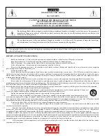 Preview for 2 page of OWI MEDIA CONTROL MC4-A Installation Instructions Manual