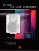 Предварительный просмотр 1 страницы OWI Patio Blaster P8378P Specifications