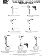 Предварительный просмотр 2 страницы OWI Saturn Speaker Mounting Instructions