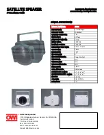 Preview for 1 page of OWI ST-81 Specifications