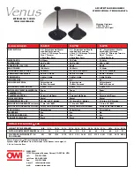 Preview for 2 page of OWI Venus V-6715 Specifications