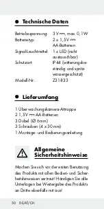 Preview for 50 page of OWIM 103897 Assembly, Operating And Safety Instructions