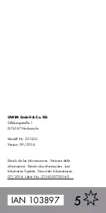 Preview for 59 page of OWIM 103897 Assembly, Operating And Safety Instructions