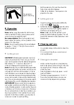 Preview for 9 page of OWIM 297672 Operation And Safety Notes