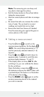 Предварительный просмотр 11 страницы OWIM Powerfix Profi+ HG01701C Operation And Safety Notes