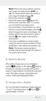 Предварительный просмотр 13 страницы OWIM Powerfix Profi+ HG01701C Operation And Safety Notes