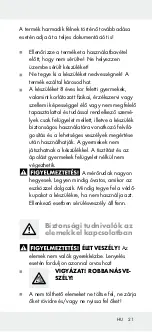 Предварительный просмотр 21 страницы OWIM Powerfix Profi+ HG01701C Operation And Safety Notes