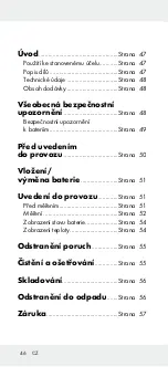 Предварительный просмотр 46 страницы OWIM Powerfix Profi+ HG01701C Operation And Safety Notes