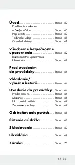 Предварительный просмотр 59 страницы OWIM Powerfix Profi+ HG01701C Operation And Safety Notes