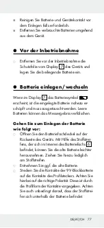 Предварительный просмотр 77 страницы OWIM Powerfix Profi+ HG01701C Operation And Safety Notes