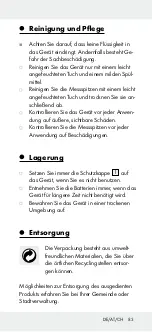 Предварительный просмотр 83 страницы OWIM Powerfix Profi+ HG01701C Operation And Safety Notes