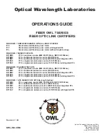 OWL 7 LITE Series Operation Manual предпросмотр