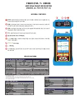 Предварительный просмотр 7 страницы OWL Fiber OWL 7+ Operation Manual