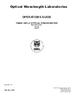 Предварительный просмотр 1 страницы OWL FO-4B Operation Manual