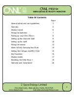 Preview for 2 page of OWL micro+ User Manual And Installation Manual