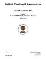 OWL OCM-C Operation Manual предпросмотр