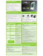 Предварительный просмотр 2 страницы OWL OWL+USB Installation And Programming Manual