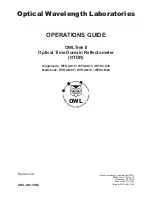 Предварительный просмотр 1 страницы OWL OWLTrek II WTO2-M83 Operation Manual