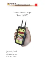 Предварительный просмотр 1 страницы OWL VOLT-1 Operation Manual