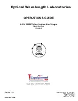 OWL VS-400-H Operation Manual предпросмотр