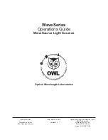 Предварительный просмотр 1 страницы OWL WaveSource Series Operation Manual