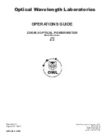 OWL ZO2 Operation Manual предпросмотр