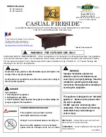 Preview for 1 page of Owlee CASUAL FIRESIDE 51-38 Santorini Owner'S Manual