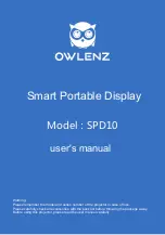 Предварительный просмотр 1 страницы Owlenz SPD10 User Manual