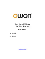 Preview for 1 page of Owon AG1012 User Manual