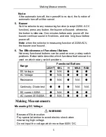 Preview for 8 page of Owon CM240 User Manual