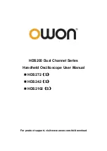 Предварительный просмотр 1 страницы Owon HDS200 Series User Manual