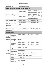 Preview for 81 page of Owon HSA1000 Series User Manual