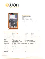 Предварительный просмотр 6 страницы Owon Lilliput HDS1021M Specifications