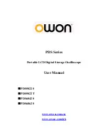 Owon PDS series User Manual предпросмотр