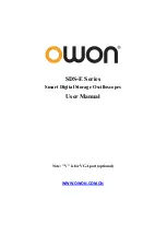 Предварительный просмотр 1 страницы Owon SDS-E Series User Manual