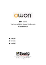 Owon tds series User Manual предпросмотр