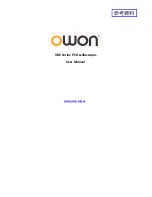 Owon VDS Series User Manual preview