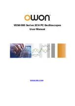 Предварительный просмотр 1 страницы Owon VDS6000 Series User Manual