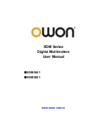 Owon XDM Series User Manual preview