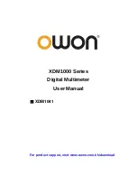 Owon XDM1000 Series User Manual preview