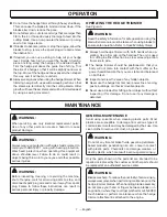 Preview for 9 page of OWT Industries GREENMACHINE GM15703 Operator'S Manual