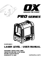 Preview for 1 page of OX OX-P502901 User Manual