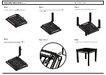 Preview for 2 page of Oxford & Garden CAPRI TABLE CP34TA Assembly Instructions