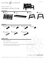 Oxford & Garden SIENA S52 Assembly Instructions preview