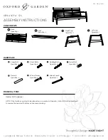 Oxford & Garden SIENA S76 Assembly Instructions preview