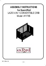 Preview for 1 page of OXFORD BABY 11795 Assembly Instructions Manual