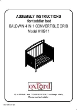 Preview for 10 page of OXFORD BABY BALDWIN 4 IN 1 CONVERTIBLE CRIB 10911 Assembly Instructions Manual